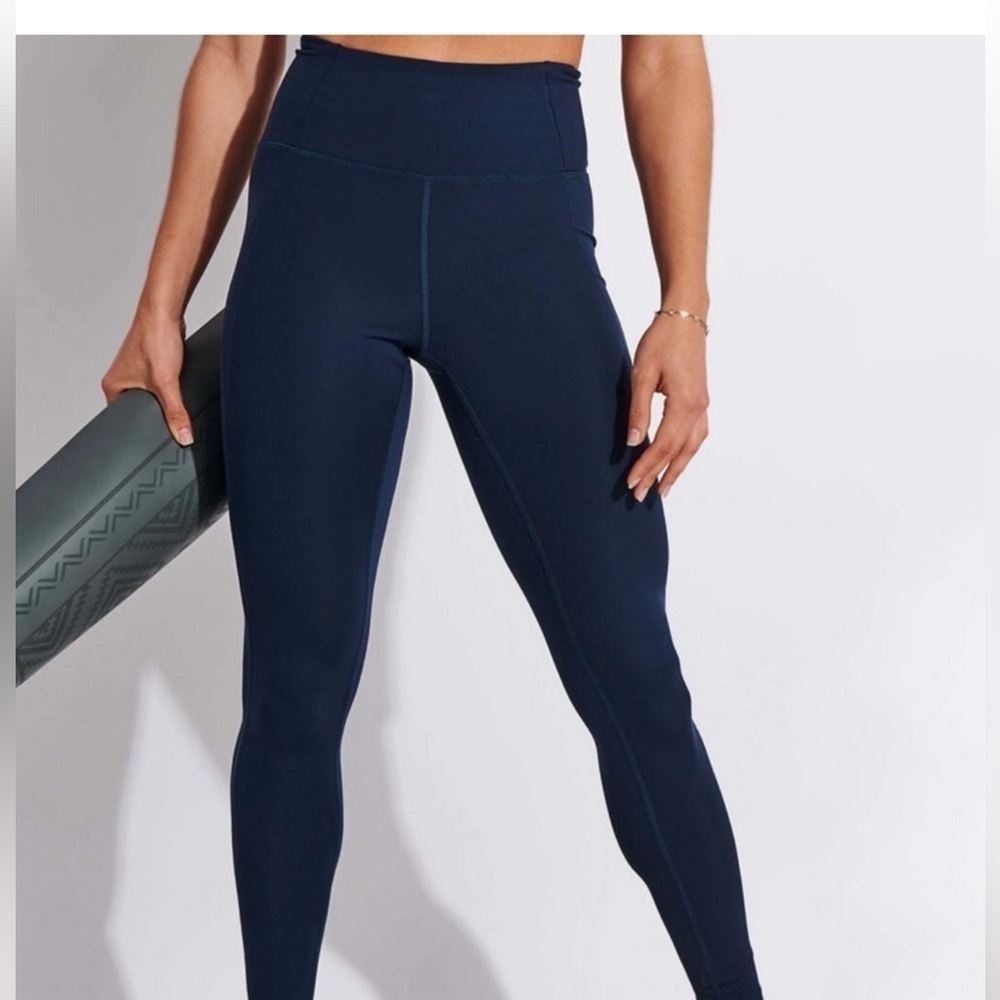 Girlfriend Collective High Rise Compressive Leggings Midnight Navy Size Medium